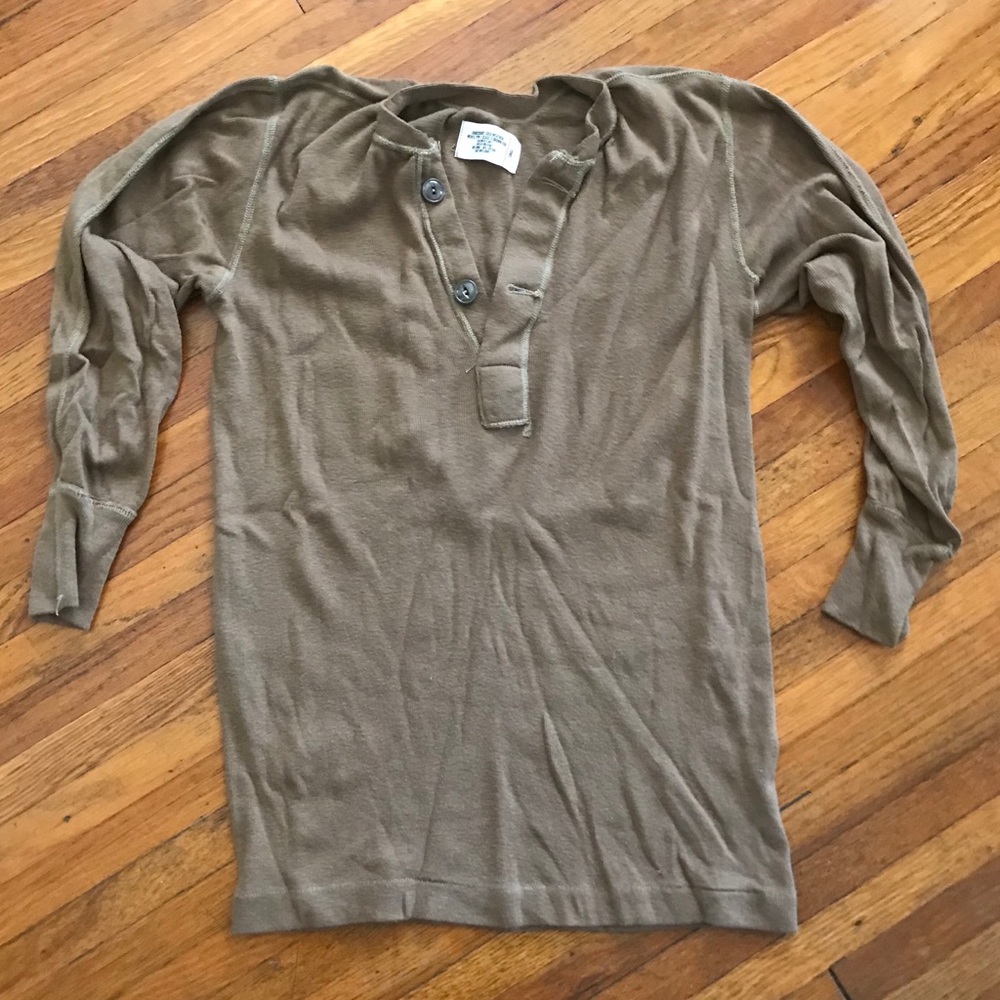 Military Deadstock Vintage Henley